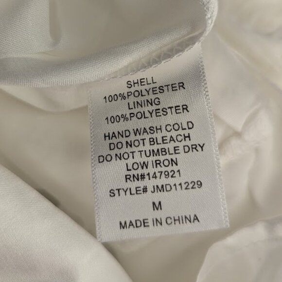 Just Me *  White Sequin Dress * Size Medium - Picture 6 of 6